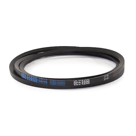 D&D SPA2532 Metric V-Belt, 2532mm Outside Length, 13 mm Top Width, 10 mm Thickness, 1 Ribs SPA2532